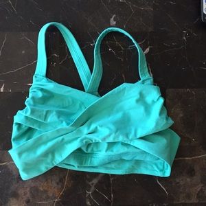 Teal colors lululemon sports bra